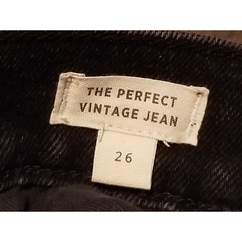 Madewell Jeans Women's 26 Black Perfect Vintage Erskine Wash New w/Tag (29×28) - Picture 5 of 6